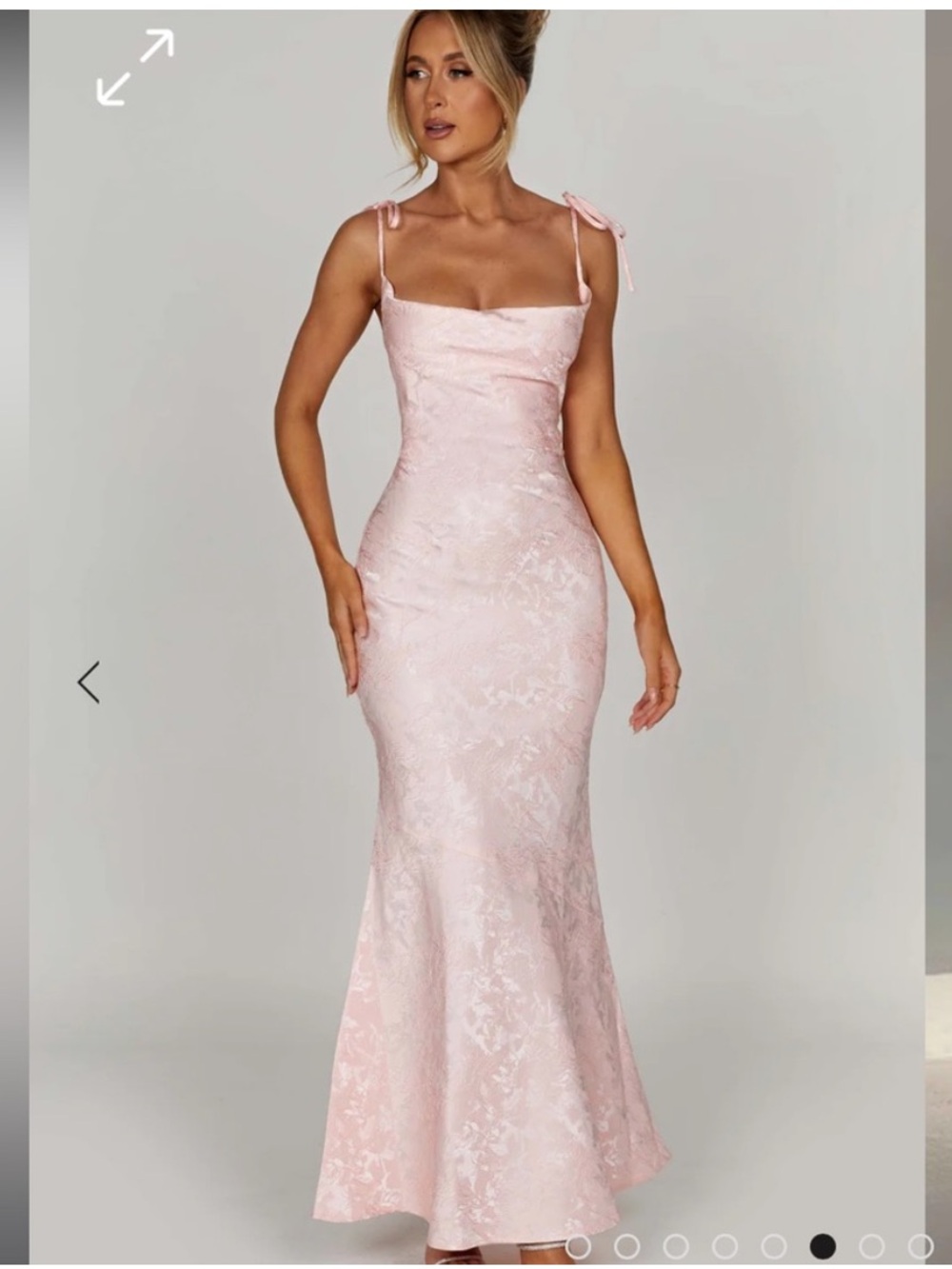 NEW Babyboo Whitney Maxi Dress in Blush Pink Size Small